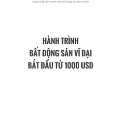 Hành Trình Bất Động Sản Vĩ Đại Bắt Đầu Từ 1000 USD 462733