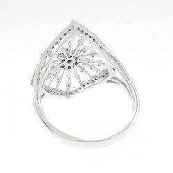 Nhẫn kim cương hoa K18WG/K18BG 0.50CT 670593