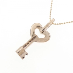 K18PG Mặt Dây Chuyền Hình Trái Tim × Chìa Khóa Đính Kim Cương - Hàng hiệu Chính Hãng 857368