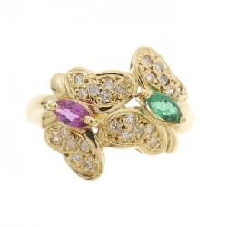 Nhẫn đá màu bướm K18YG 667630