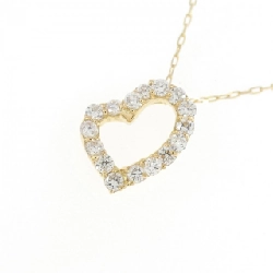 K18YG Dây chuyền kim cương hình trái tim 0.20CT - Hàng hiệu Chính hãng 863430