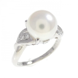 Nhẫn ngọc trai Akoya PT900 8.4mm - Hàng hiệu Authentic