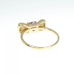 Nhẫn Ruby hình trái tim và ruy băng K18YG 0.53CT - Hàng hiệu Authentic 859350