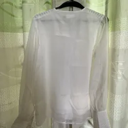 Áo kiểu tơ trắng 588992