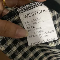 Đầm phối caro size M 647110