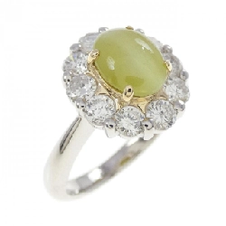 Nhẫn Chrysoberyl Cats PT900/K18YG 1.24CT