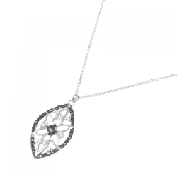 Dây chuyền kim cương K18WG/K18BG 0.32CT - Hàng hiệu Chính hãng 857550