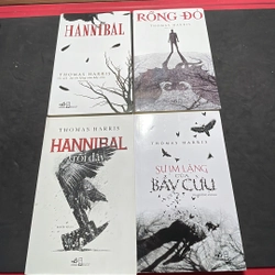 Bộ 4 cuốn Hannibal, Rồng đỏ, Sự im lặng của bầy cừu và Hannibal trỗi dậy Thomas Harris