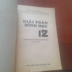 GIẢI TOÁN HÌNH HỌC dành cho học sinh các lớp chuyên 12 930961