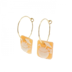 Bông tai Alita Shell Cameo - Hàng hiệu Authentic 844561