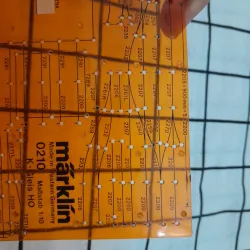 Hàng Tây Đức- Thước mẫu TK đường ray Marklin 0210 (Track Planning Stencil) tl 1:87 799663