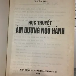 HỌC THUYẾT ÂM DƯƠNG NGŨ HÀNH - LÊ VĂN SỬU 776728