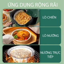 Combo 20 khay bạc lót bồi chiên không dầu size 22 cm 508006