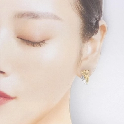 K18YG/PT900 Bông tai - Hàng hiệu Authentic 865867