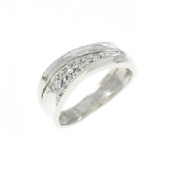 Nhẫn nhẫn ngón út kim cương K18WG 0.08CT