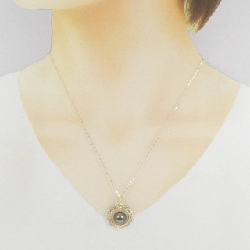 K18YG/K18WG Ngọc trai đen dây chuyền 9.4mm - Hàng hiệu Chính hãng 857510