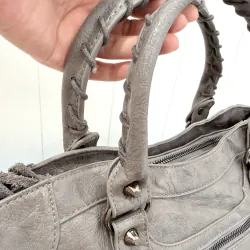 ✨ TÚI DA THẬT FORM BALEN SIÊU XINH – XÁM GHI CỰC TÂY ✨ 975923