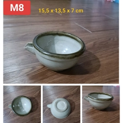 Chén đĩa gốm Nhật các loại [Men mộc] [Chén đĩa đựng cơm, canh, nước t 470782