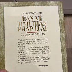 BÀN VỀ TINH THẦN PHÁP LUẬT, MONTESQUIEU, bản bìa cứng (XB 2006) 1028977
