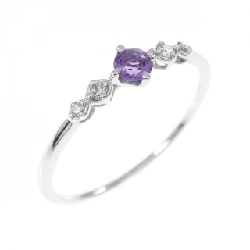 Nhẫn Amethyst K10WG - Hàng hiệu Authentic