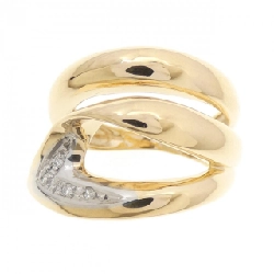 Nhẫn kim cương K18YG/PT900 - Hàng hiệu Authentic 854175