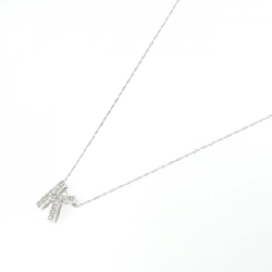 K18WG Chữ cái K Dây chuyền kim cương 0.28CT - Hàng hiệu Chính hãng 858133