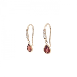 K18PG Garnet Bông tai - Hàng hiệu Chính hãng 871088