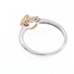 Nhẫn kim cương chéo K18WG/K18PG 0.10CT - Hàng hiệu Authentic 854874