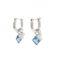 K14WG 2WAY Blue Topaz Bông tai - Hàng hiệu Chính hãng 869033