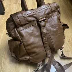 Balo nam 30x42x15 da thật 2hand 1013065