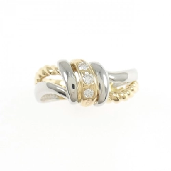 Nhẫn kim cương K18YG/K18WG 0.16CT - Hàng hiệu Chính hãng 852224