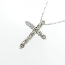 K18WG Dây chuyền kim cương hình chữ thập 0.30CT - Hàng hiệu Chính hãng 863549