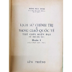 Lịch sử chính trị và bang giao quốc tế thế giới hiện nay - Hoàng Ngọc Thành ( trọn bộ 2 tập )