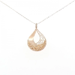 K18PG Dây chuyền kim cương 0.03CT - Hàng hiệu Chính hãng