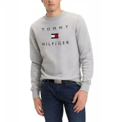 Áo sweater Tommy Hilfiger thêu chữ & logo màu xám 719765