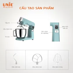 UNIE UE-990 – Nhồi bột êm ái, không nóng máy, bột dai mịn chuẩn tiệm 714265