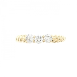 Nhẫn kim cương ba viên K18YG 0.22CT - Hàng hiệu Chính hãng 854454