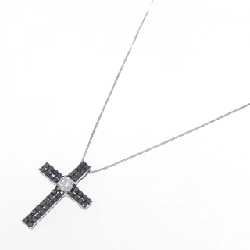 K18WG/K18BG Dây chuyền kim cương chéo 1.00CT - Hàng hiệu Chính hãng 859676