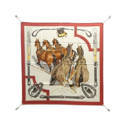 Khăn quàng cổ Hermès ATTELAGE EN ARBALETE Carre 001554S