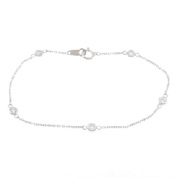 K18WG Vòng tay kim cương 0.30CT - Hàng hiệu Chính hãng 872818