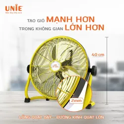 ⚡ UNIE UE-880 – Quạt sàn tích điện mạnh mẽ, pin bền lâu, tiện lợi di động 787286