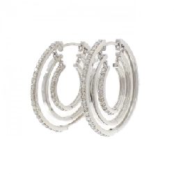 K18WG Bông tai kim cương 1.00CT - Hàng hiệu Chính hãng