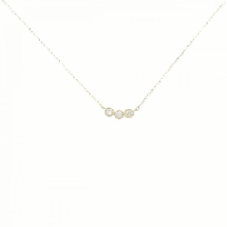 K18YG Dây chuyền kim cương 0.10CT - Hàng hiệu Chính hãng