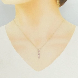K18PG Sapphire Necklace 0.38CT - Hàng hiệu Authentic 856930