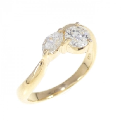 Nhẫn kim cương K18YG 0.50CT