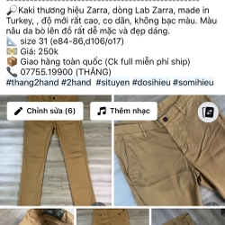 🔥Kaki thương hiệu Zarra, made in Turkey🔥 546875