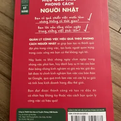 Sách Quản lý công việc hiệu quả theo phong cách người Nhật  675307