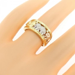 Nhẫn kim cương voi K18YG/PT900/K18PG 0.01CT 668258