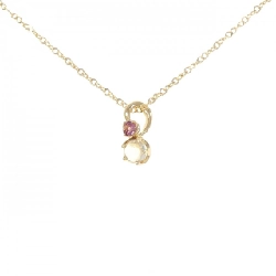 K18YG Dây chuyền đá mặt trăng - Hàng hiệu Authentic