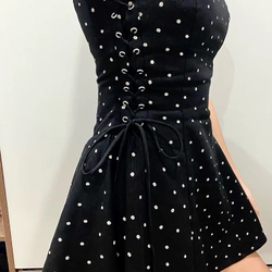 Đầm cúp ngực chấm bi OLV size M 499326